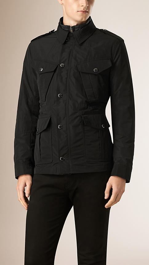 Burberry Brit Lightweight Technical Field Jacket With Removable Warmer