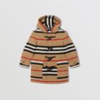 Burberry Burberry Childrens Double-faced Icon Stripe Wool Duffle Coat, Size: 14y