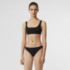 Burberry Burberry Crest Detail Bikini, Black