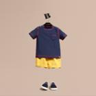 Burberry Burberry Contrast Topstitch Swim T-shirt, Size: 2y, Blue