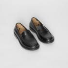 Burberry Burberry Childrens Smooth Leather Loafers, Size: 27, Black
