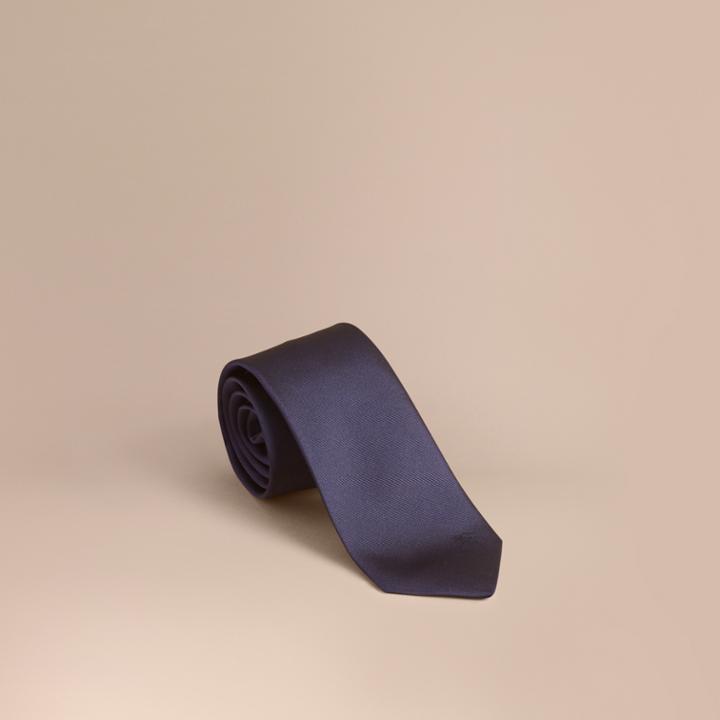Burberry Burberry Modern Cut Silk Twill Tie, Blue