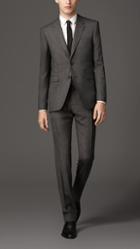 Burberry Modern Fit Wool Cashmere Microcheck Suit
