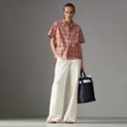 Burberry Burberry Check Cotton Short-sleeved Shirt, Size: 08