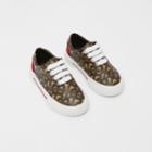 Burberry Burberry Childrens Monogram Print E-canvas Sneakers, Size: 23, Brown