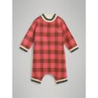 Burberry Burberry Childrens Check Cotton Jumpsuit, Size: 3m