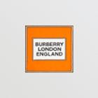 Burberry Burberry Logo Print Silk Square Scarf, Orange