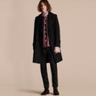 Burberry Relaxed Fit Wool Twill Trench Coat