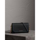Burberry Burberry Topstitch Detail Leather Wallet With Detachable Strap