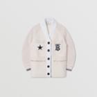 Burberry Burberry Childrens Monogram Motif Technical Wool Knitted Jacket, Size: 10y