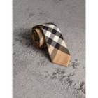 Burberry Burberry Modern Cut Check Cotton Cashmere Tie, Brown