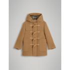 Burberry Burberry Double-faced Wool Duffle Coat, Size: 10y, Yellow
