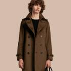 Burberry Burberry Cashmere Trench Coat, Size: 38, Green