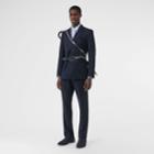 Burberry Burberry English Fit Birdseye Wool Cashmere Suit, Size: 46, Blue