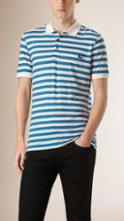 Burberry Brit Striped Cotton Polo Shirt