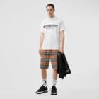 Burberry Burberry Logo Print Cotton Piqu Polo Shirt, Size: Xl, White