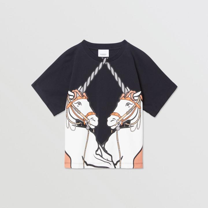 Burberry Burberry Childrens Unicorn Print Cotton T-shirt, Size: 12y, Blue