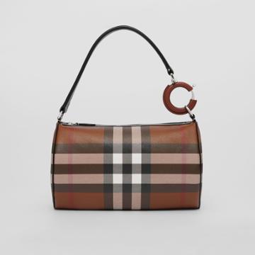 Burberry Burberry Small Check And Leather Rhombi Bag