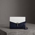 Burberry Burberry Two-tone Leather Crossbody Bag, Blue