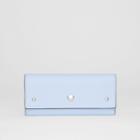 Burberry Burberry Grainy Leather Continental Wallet, Blue