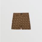 Burberry Burberry Childrens Monogram Print Cotton Tailored Shorts, Size: 2y