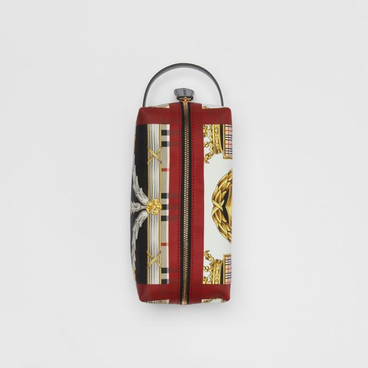 Burberry Burberry Archive Scarf Print Cotton Pouch, Green