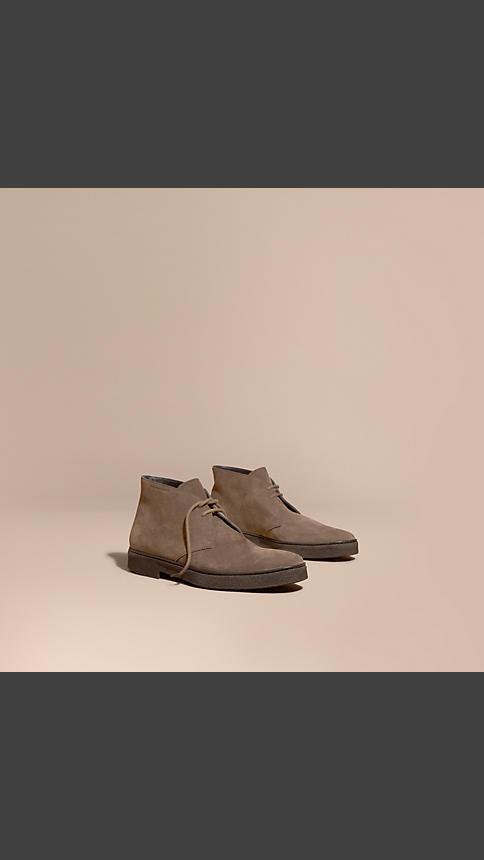 Burberry Crepe Sole Suede Desert Boots