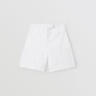 Burberry Burberry Childrens Logo Print Cotton Tailored Shorts, Size: 10y, White