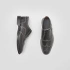 Burberry Burberry D-ring Detail Two-tone Leather Oxford Brogues, Size: 45, Black