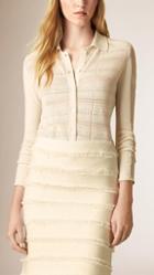 Burberry Prorsum Knitted Lace Shirt