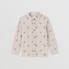 Burberry Burberry Childrens Star And Monogram Motif Striped Cotton Blend Shirt, Size: 10y