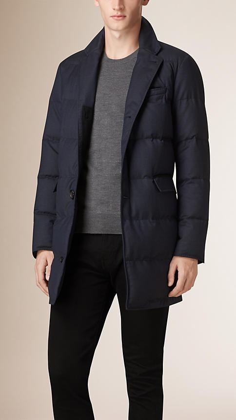 Burberry Down-filled Virgin Wool Coat