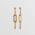 Burberry Burberry Gold-plated Link Drop Earrings, Yellow