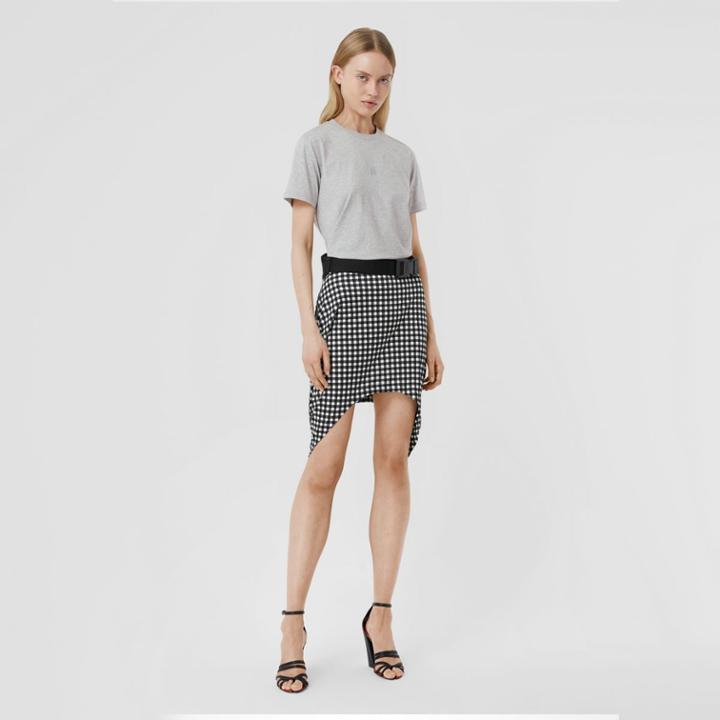Burberry Burberry Monogram Motif Cotton T-shirt, Grey