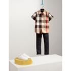 Burberry Burberry Short-sleeve Check Cotton Shirt, Size: 4y, Beige