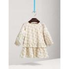 Burberry Burberry Puff-sleeve Gathered Fil Coup Dress, Size: 3y, White