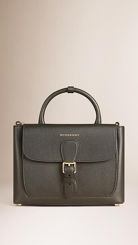 Burberry The Small Saddle Bag In Grainy Leather And Bonded Suede