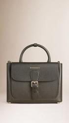Burberry The Small Saddle Bag In Grainy Leather And Bonded Suede