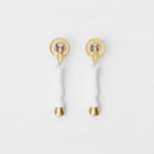 Burberry Burberry Resin And Gold-plated Hoof Drop Earrings, White