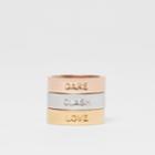 Burberry Burberry Rose Gold, Palladium And Gold-plated Rings