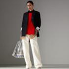 Burberry Burberry Rib Knit Wool Cashmere Vest, Red
