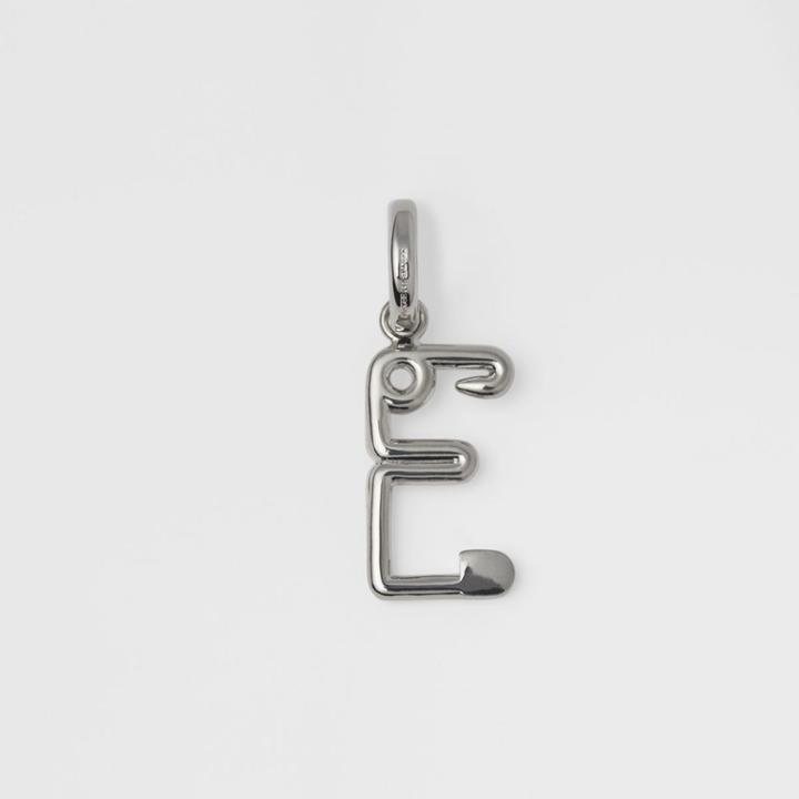 Burberry Burberry Kilt Pin 'e' Alphabet Charm, Grey