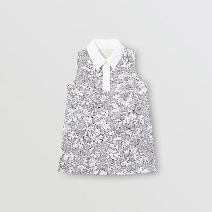 Burberry Burberry Childrens Floral Print Shift Dress, Size: 6y, Grey
