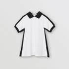 Burberry Burberry Childrens Embossed Logo Cotton Piqu Polo Dress, Size: 12m, White
