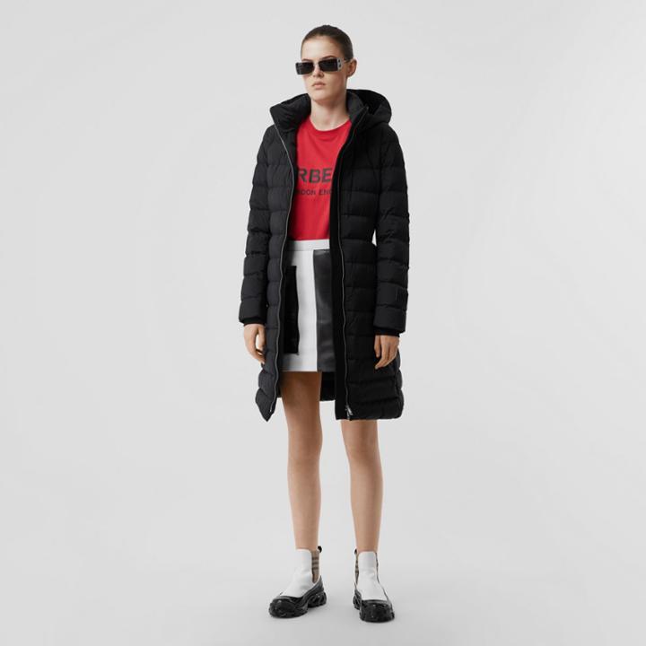 Burberry Burberry Hooded Puffer Coat, Size: M, Black