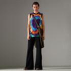 Burberry Burberry Tie-dye Print Cashmere Vest, Multicolour
