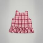 Burberry Burberry Childrens Ruffle Detail Check Cotton Top, Size: 14y