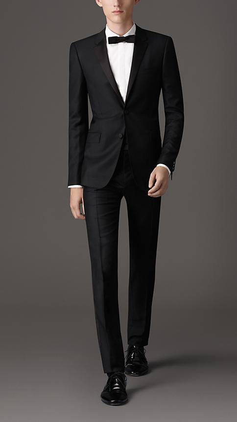 Burberry Slim Fit Wool Mohair Tuxedo