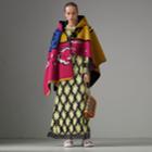 Burberry Burberry Floral-embroidered Long-sleeve Dress, Size: 04, Yellow