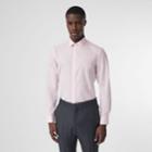 Burberry Burberry Slim Fit Monogram Motif Cotton Poplin Shirt, Size: 26, Pink